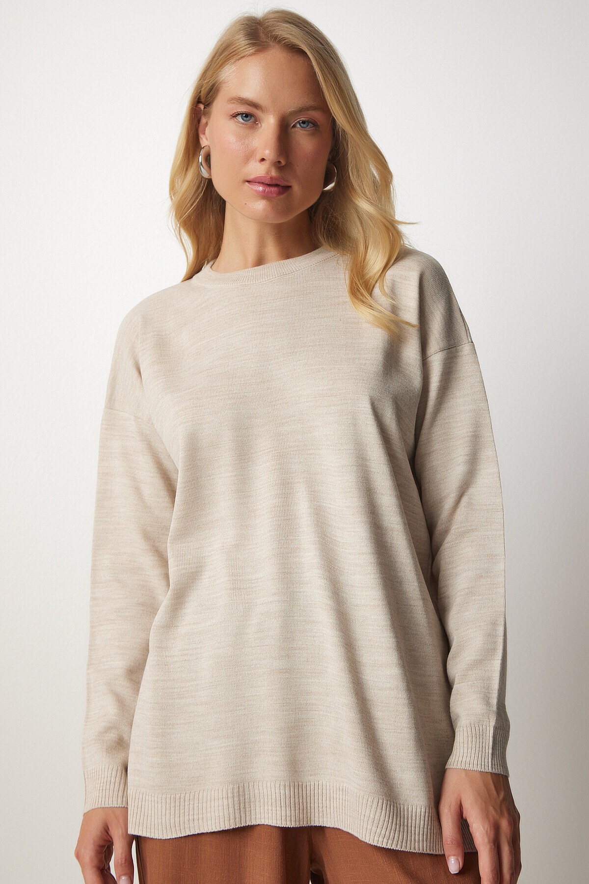 Bisiklet Yaka Basic Kazak BEJ LBV0035
