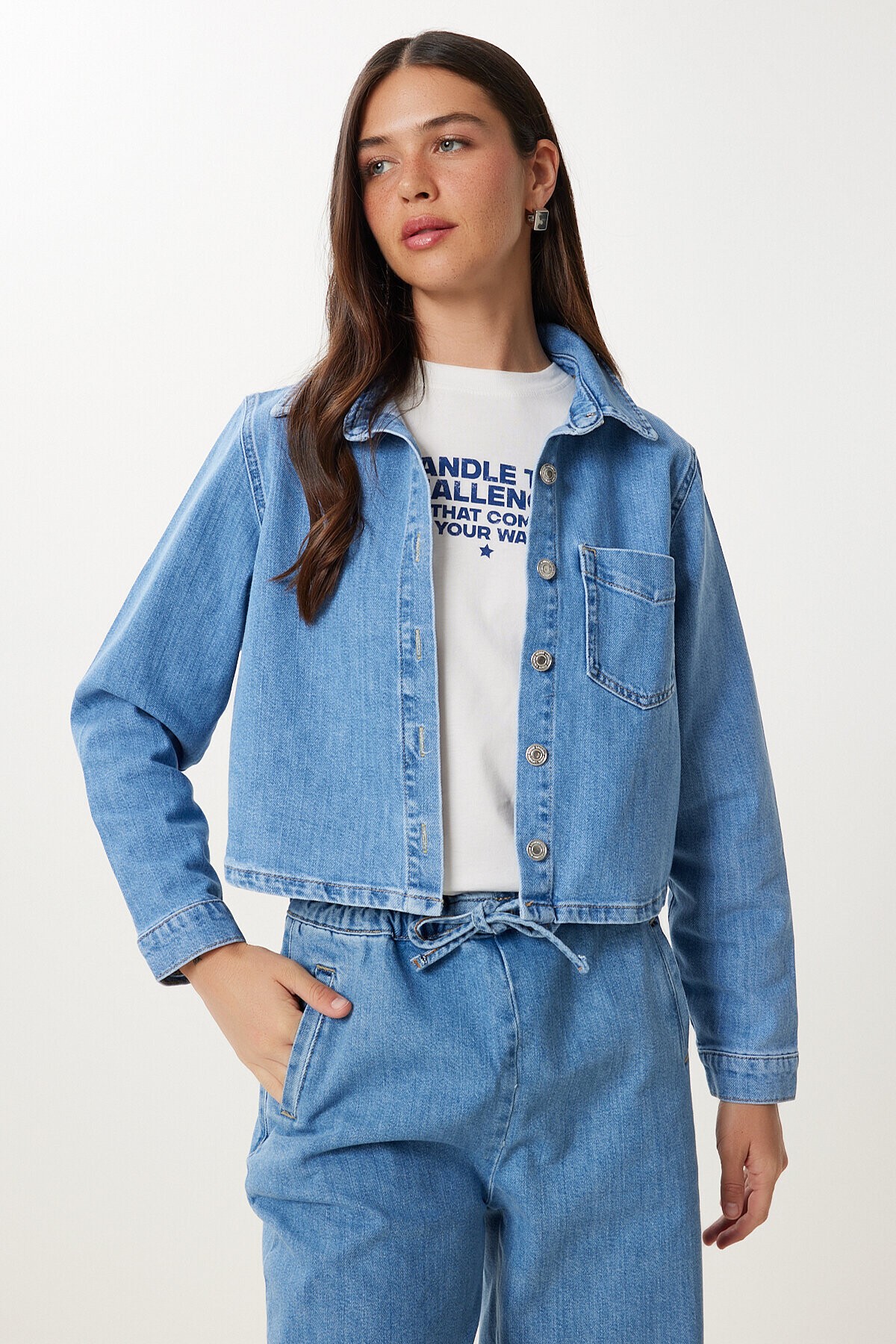 Denim Ceket Pantolon Takım AÇIK MAVİ LAC0003