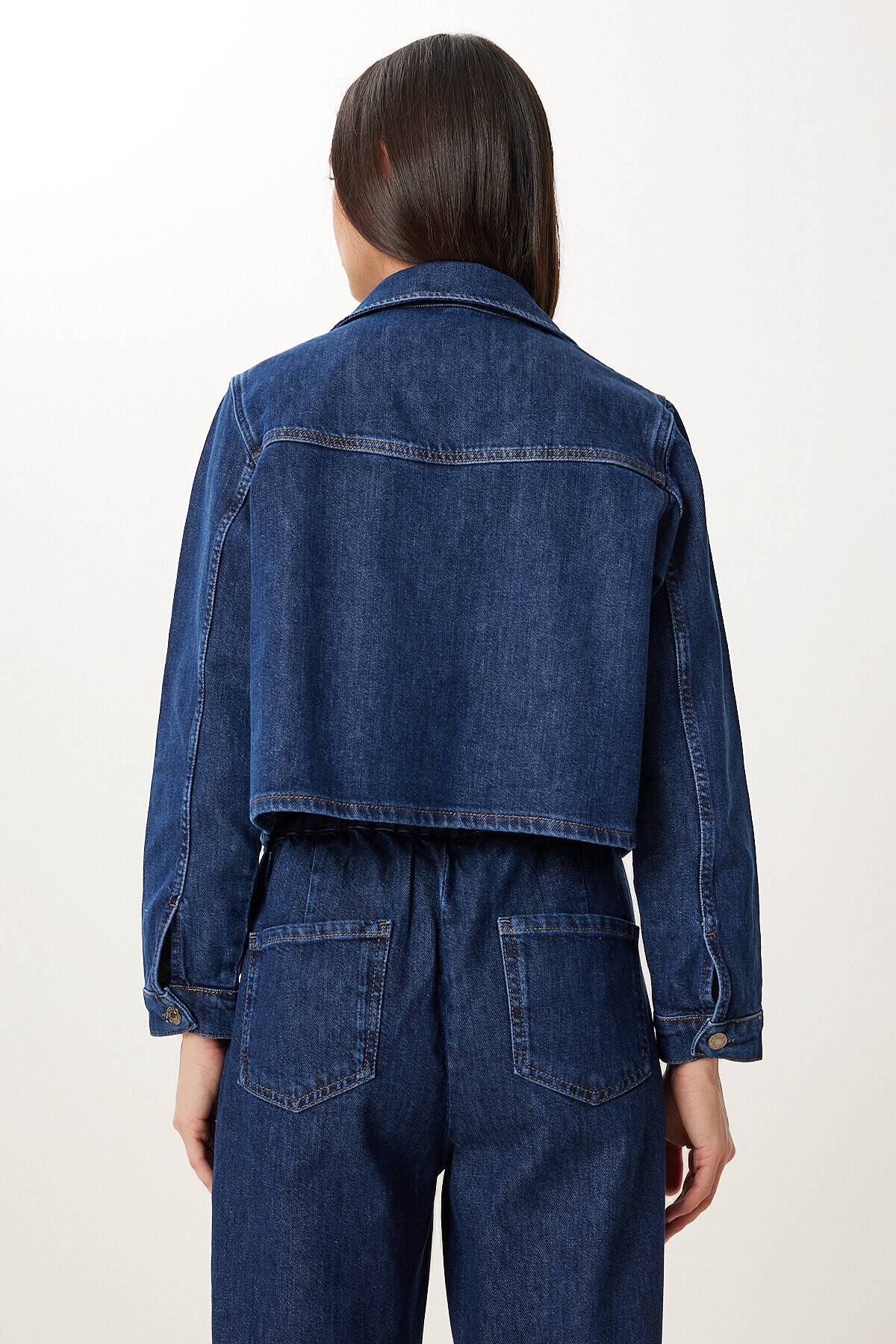 Denim Ceket Pantolon Takım KOYU MAVİ LAC0003