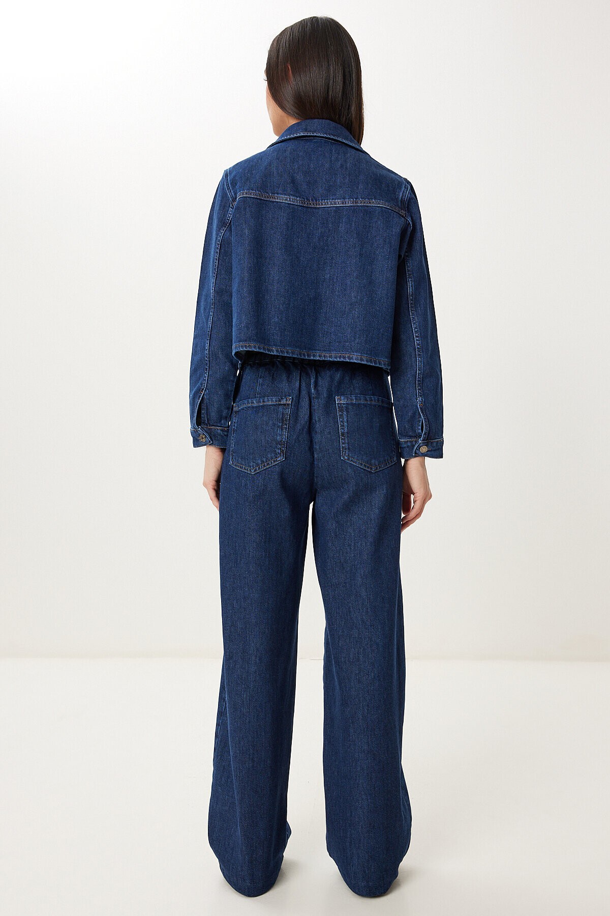 Denim Ceket Pantolon Takım KOYU MAVİ LAC0003