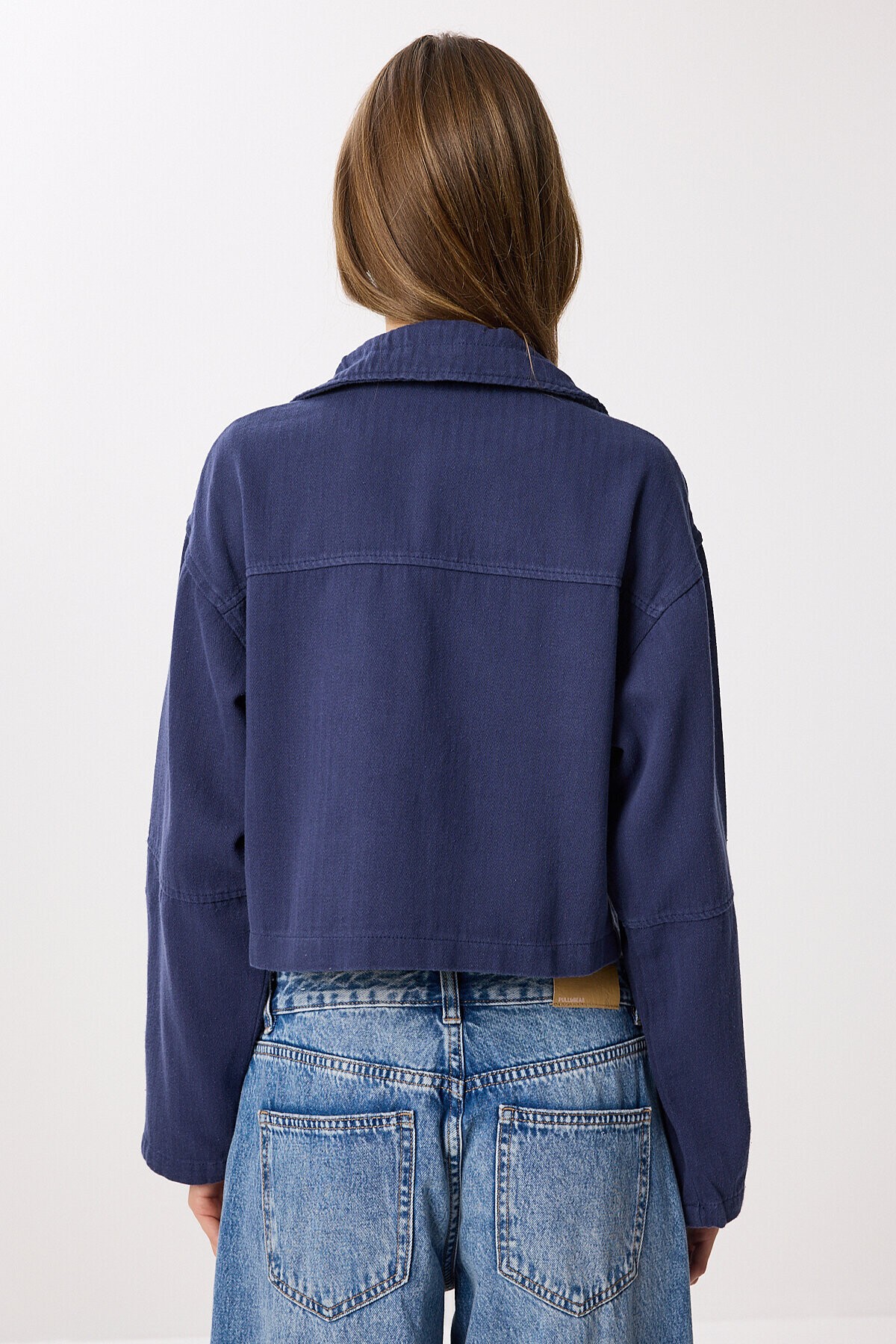 Kapaklı Cepli Gabardin Ceket - 1770 LACİVERT LAN0063