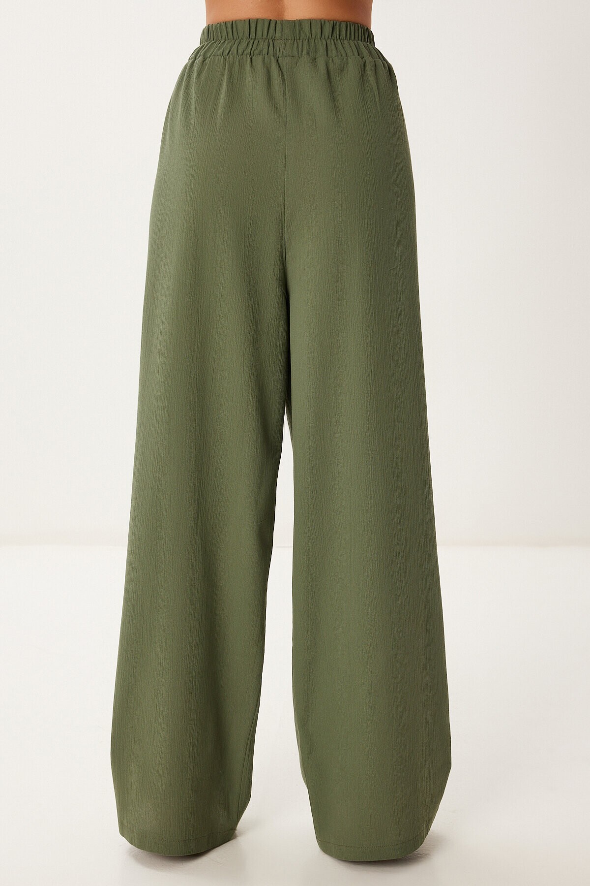 Keten Bluz Pantolon Takım HAKİ HRV0001
