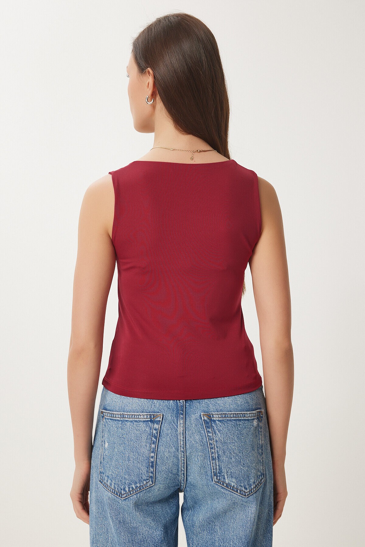 Kolsuz Sandy Bluz BORDO LAN0029