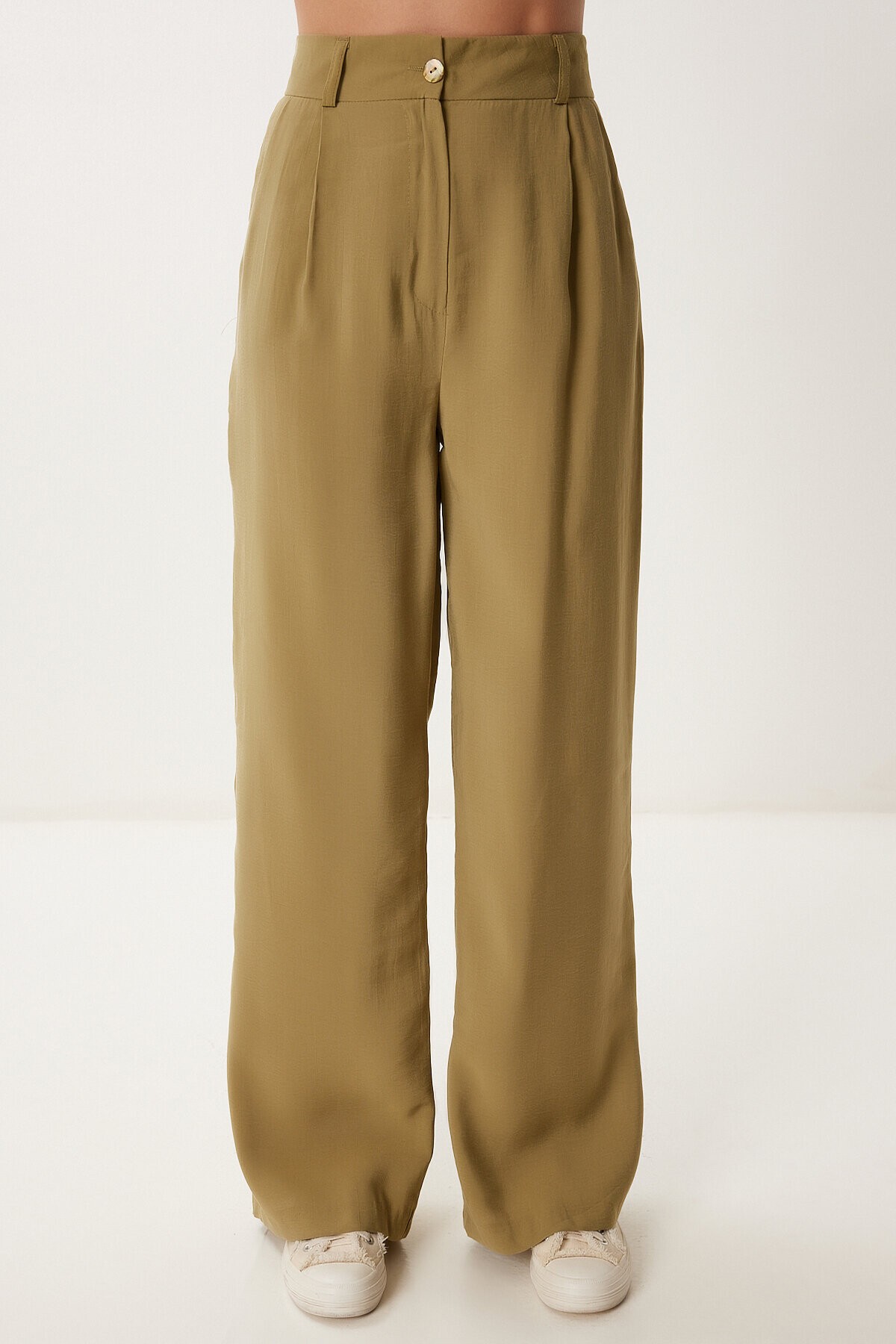 Modal Bluz Pantolon Takım ZEYTİN YEŞİLİ LBV0069
