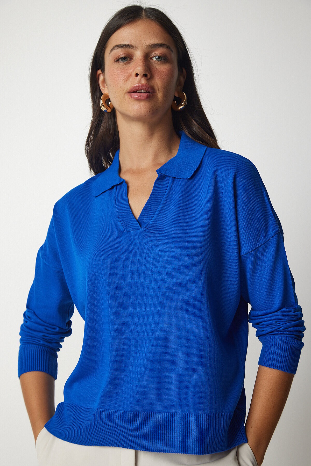 Polo Yaka Basic Kazak MAVİ LBV0015