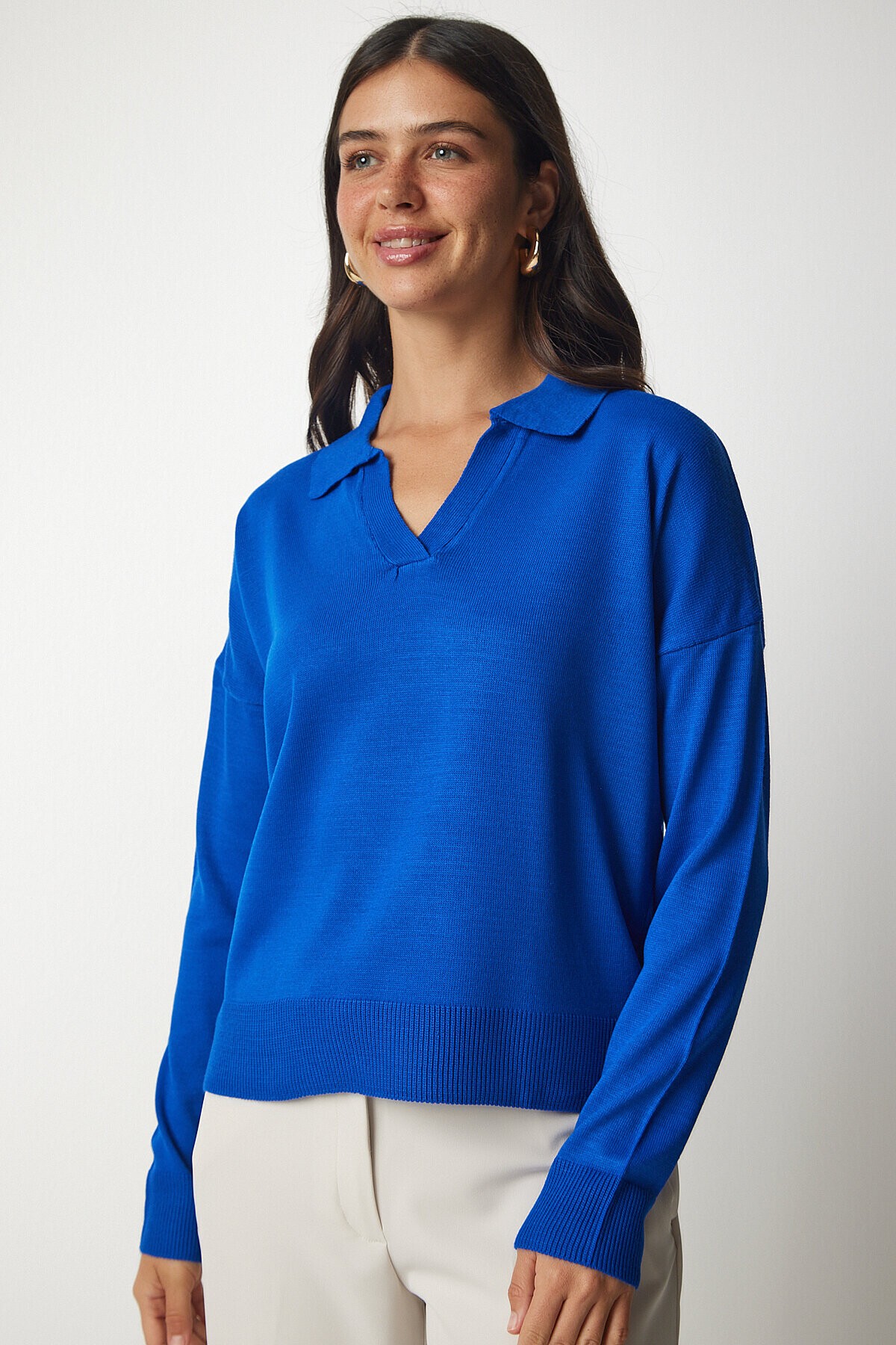 Polo Yaka Basic Kazak MAVİ LBV0015