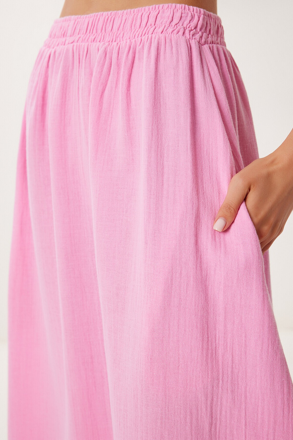 Cepli Kloş Müslin Etek PEMBE LBV0067
