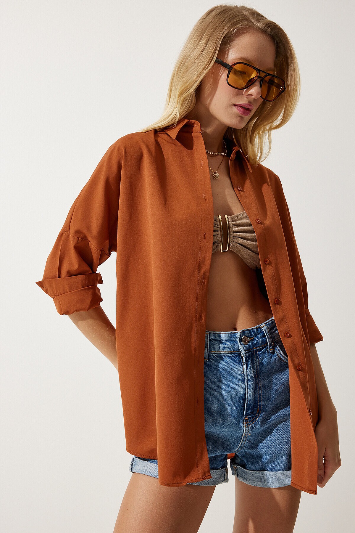 Oversize Basic Gömlek TARÇIN LDD0003