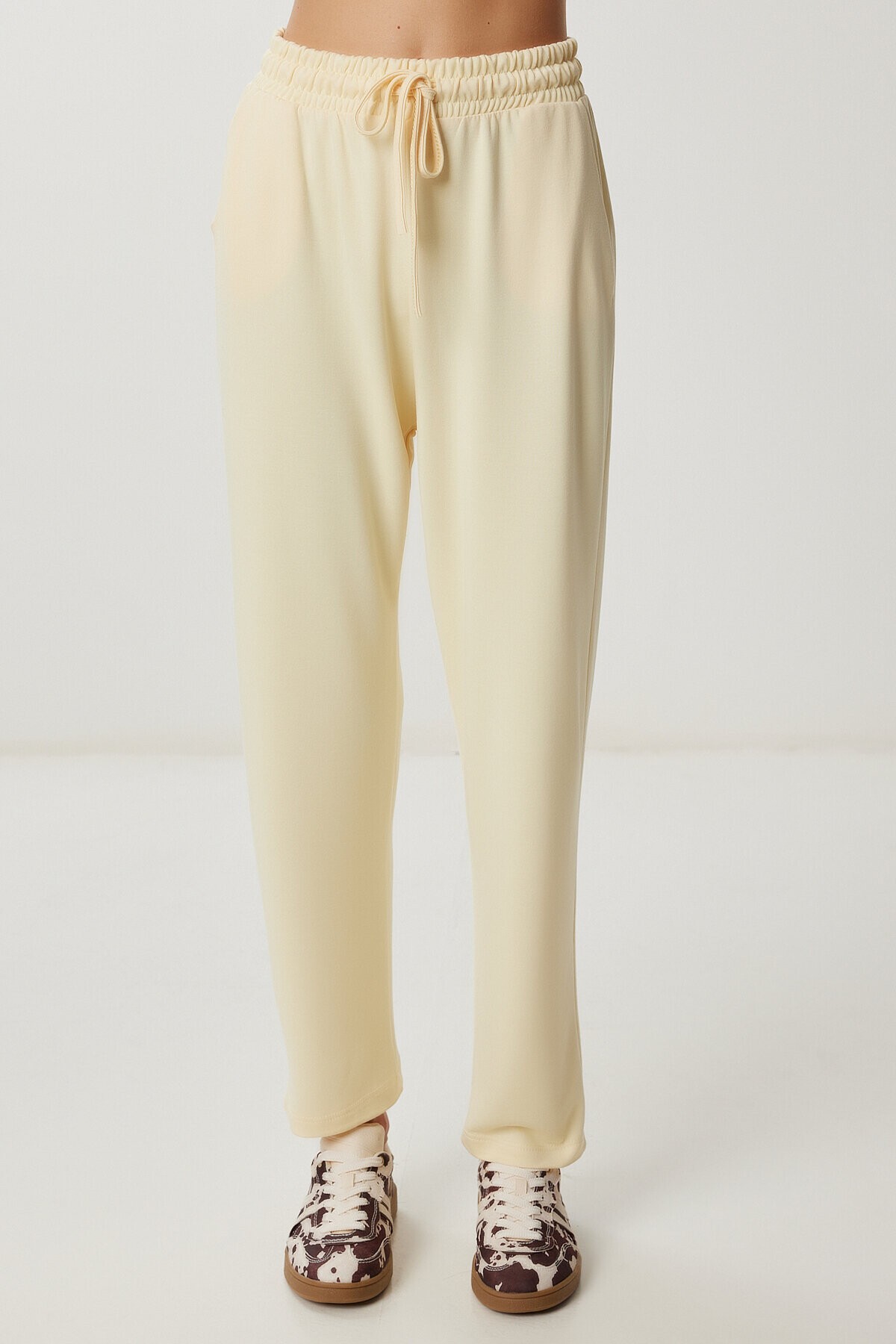 Modal Bluz Pantolon Takım SARI LDZ0039