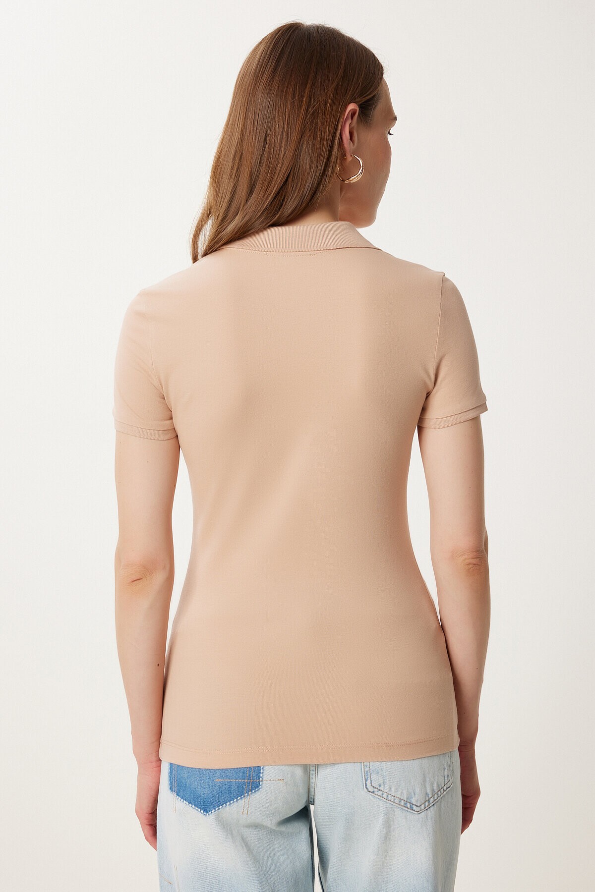 Polo Yaka Örme T-shirt CAMEL LFK0011