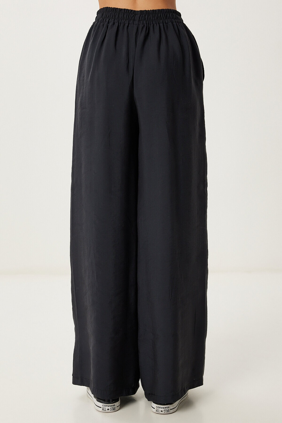 Askılı Modal Bluz Pantolon Takım SİYAH LMC0065