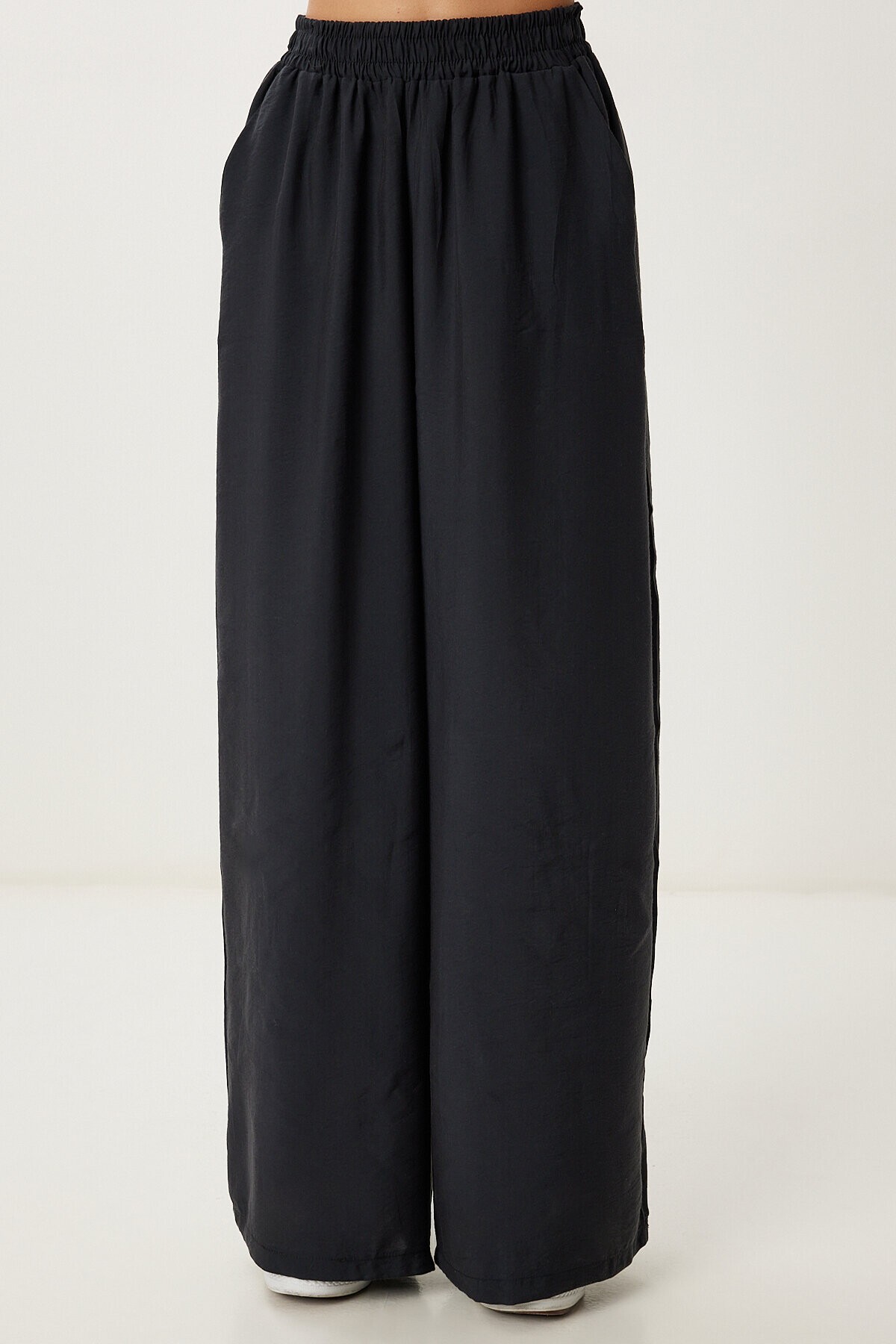 Askılı Modal Bluz Pantolon Takım SİYAH LMC0065