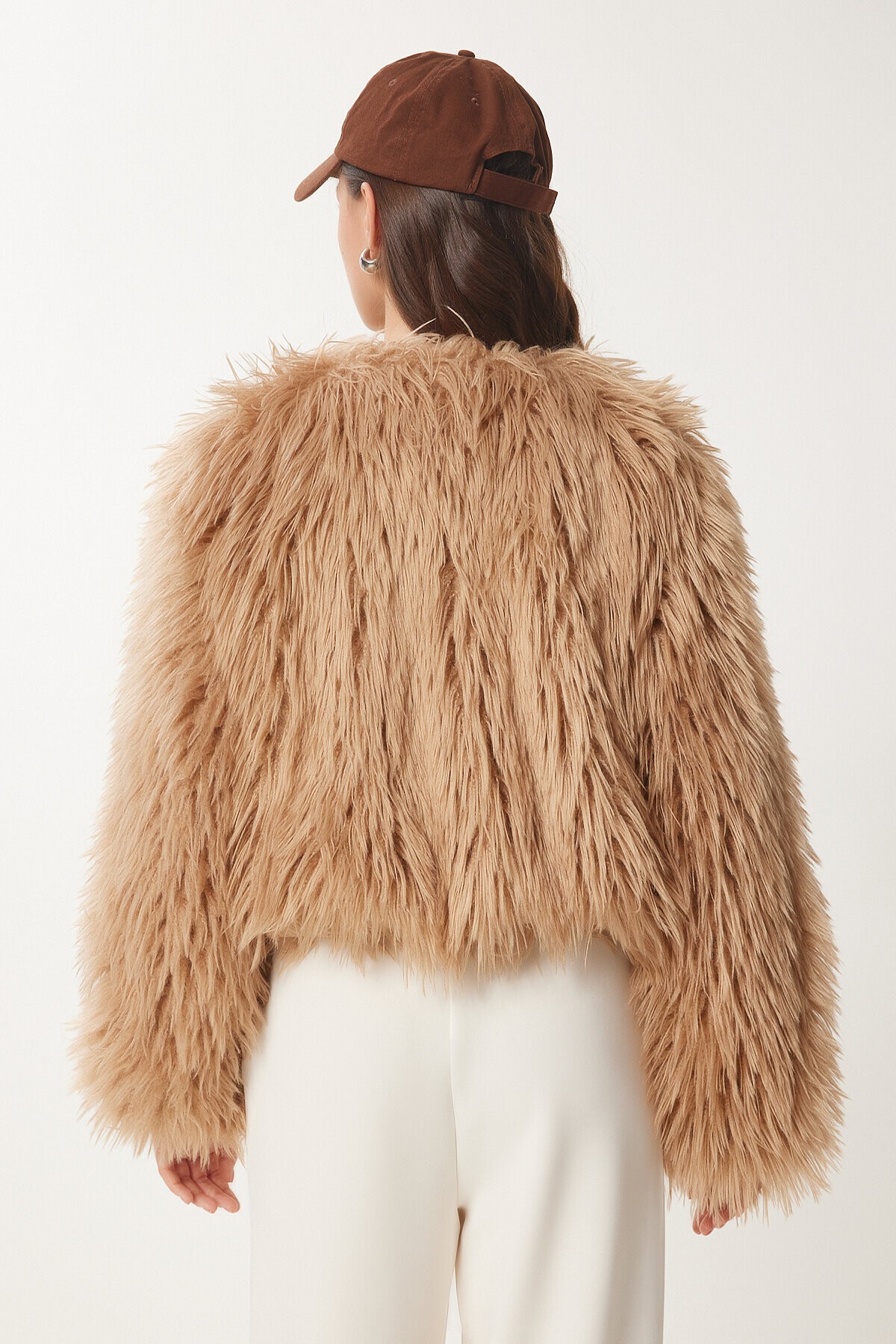 Suni Kürk Ceket CAMEL LFN0074