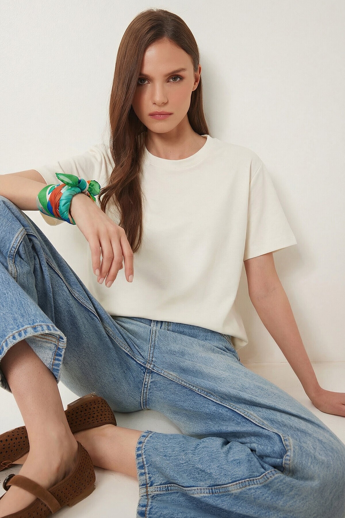 Basic Modal T-shirt KEMİK LMC0084