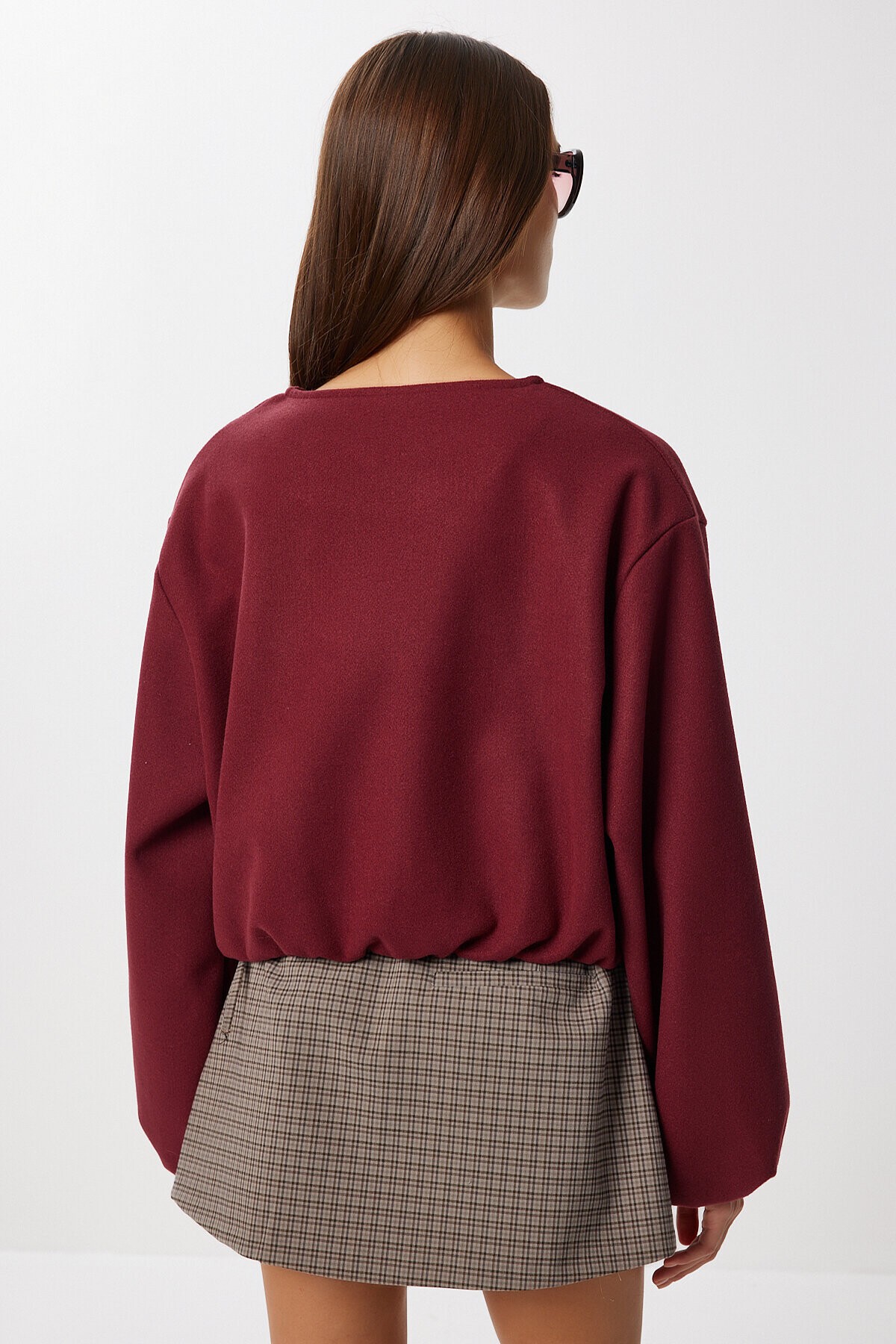 Soft Kaşe Bomber Ceket BORDO LUB0248