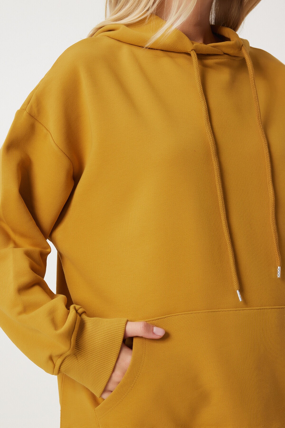 Kapüşonlu Sweatshirt Jogger Oversize Örme Eşofman Takımı HARDAL LPYS003