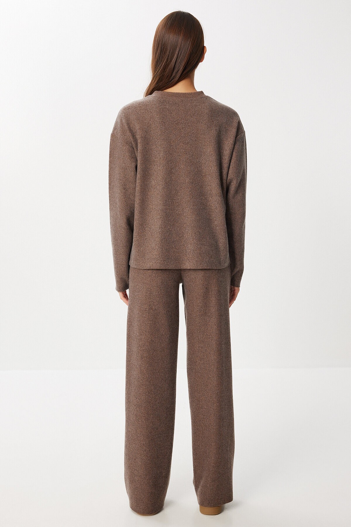 Yumoş Basic Alt-Üst Örme Takım KAHVERENGİ LUB0273