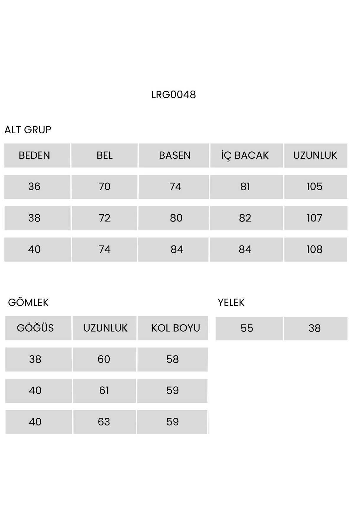 Süveterli Gömlek Pantolon Takım SİYAH LRG0048