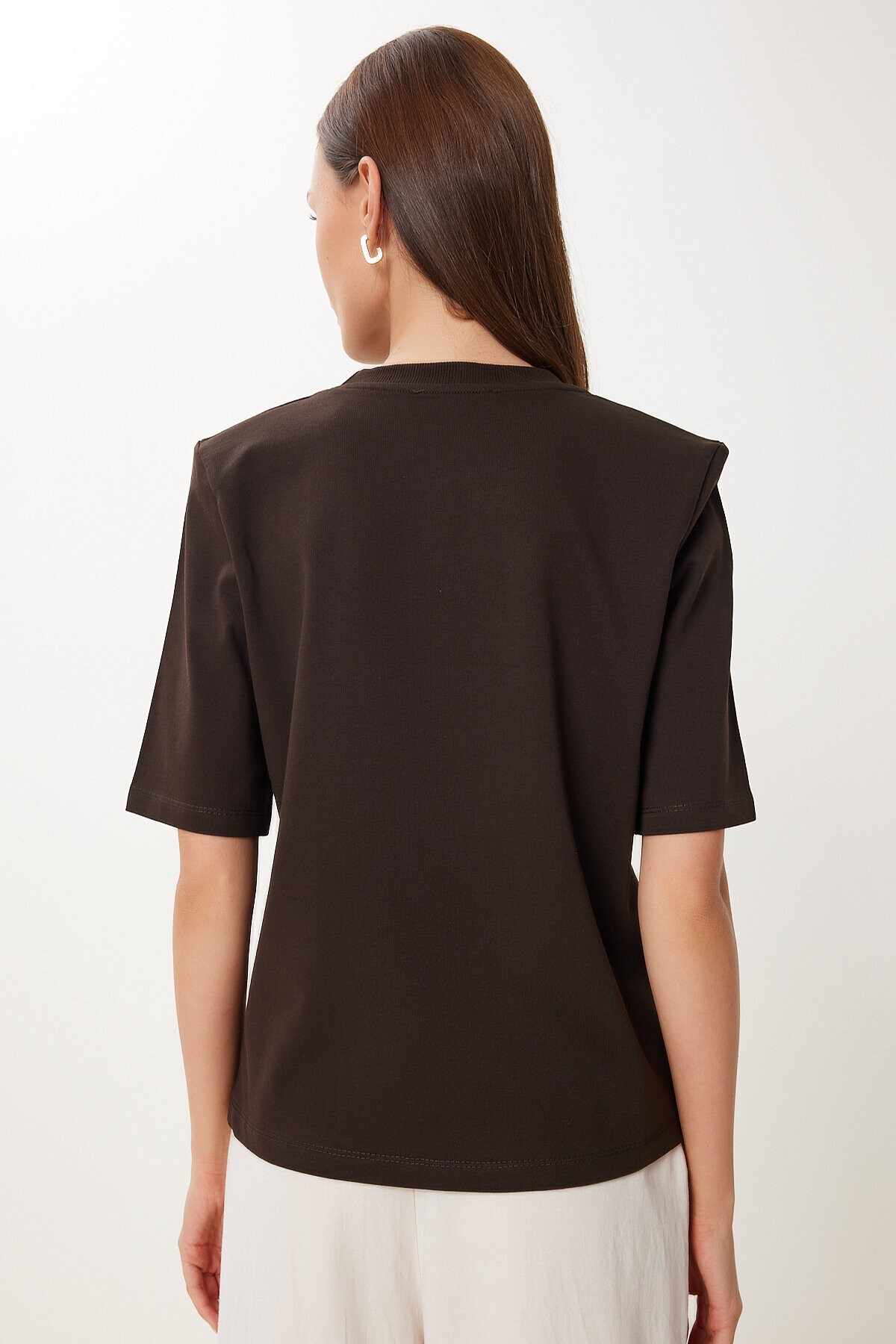Vatkalı İnterlok Tshirt ACI KAHVE LUS0085
