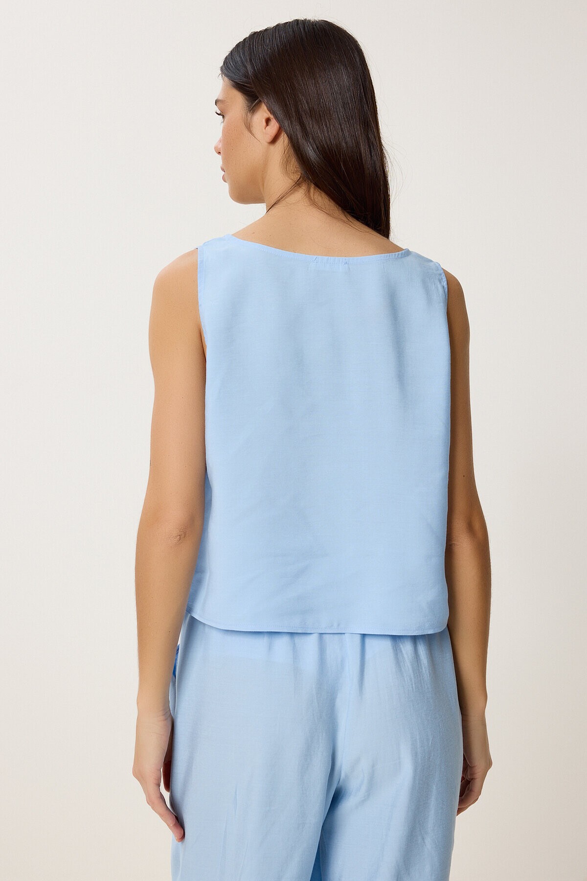Kolsuz Bluz Pantolon Takım GÖK MAVİ LMC0058