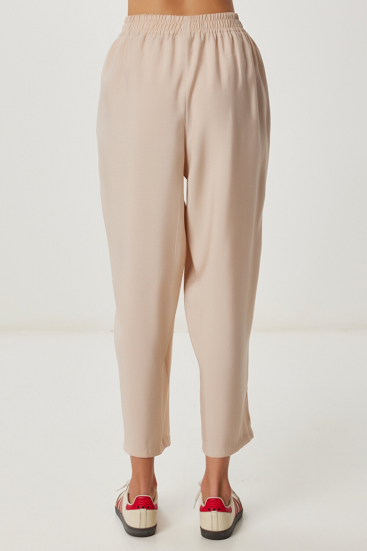 Kolsuz Bluz Pantolon Takım KOYU KREM LMC0058
