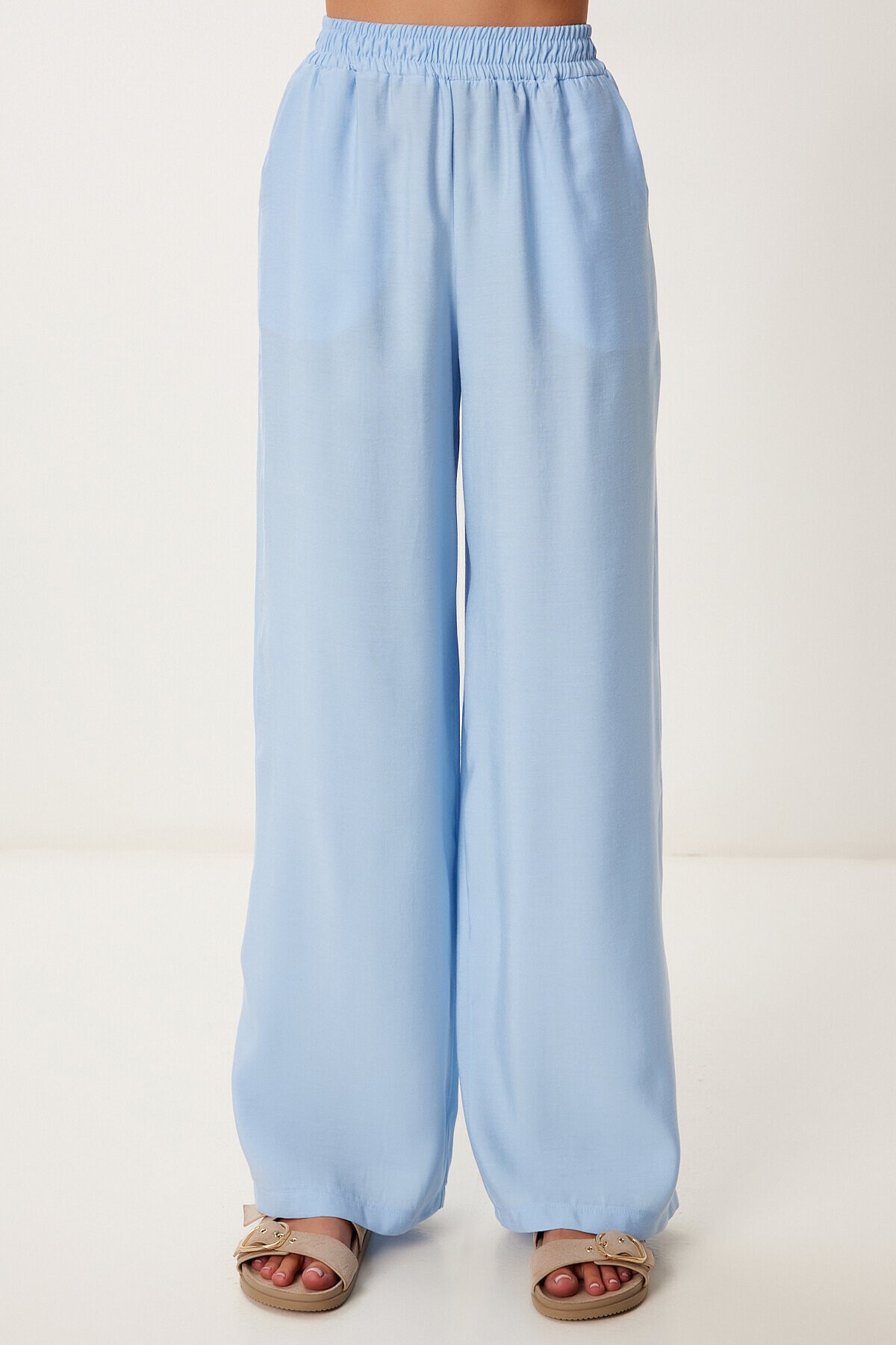 Modal Bluz Pantolon Takım GÖK MAVİ LMC0059