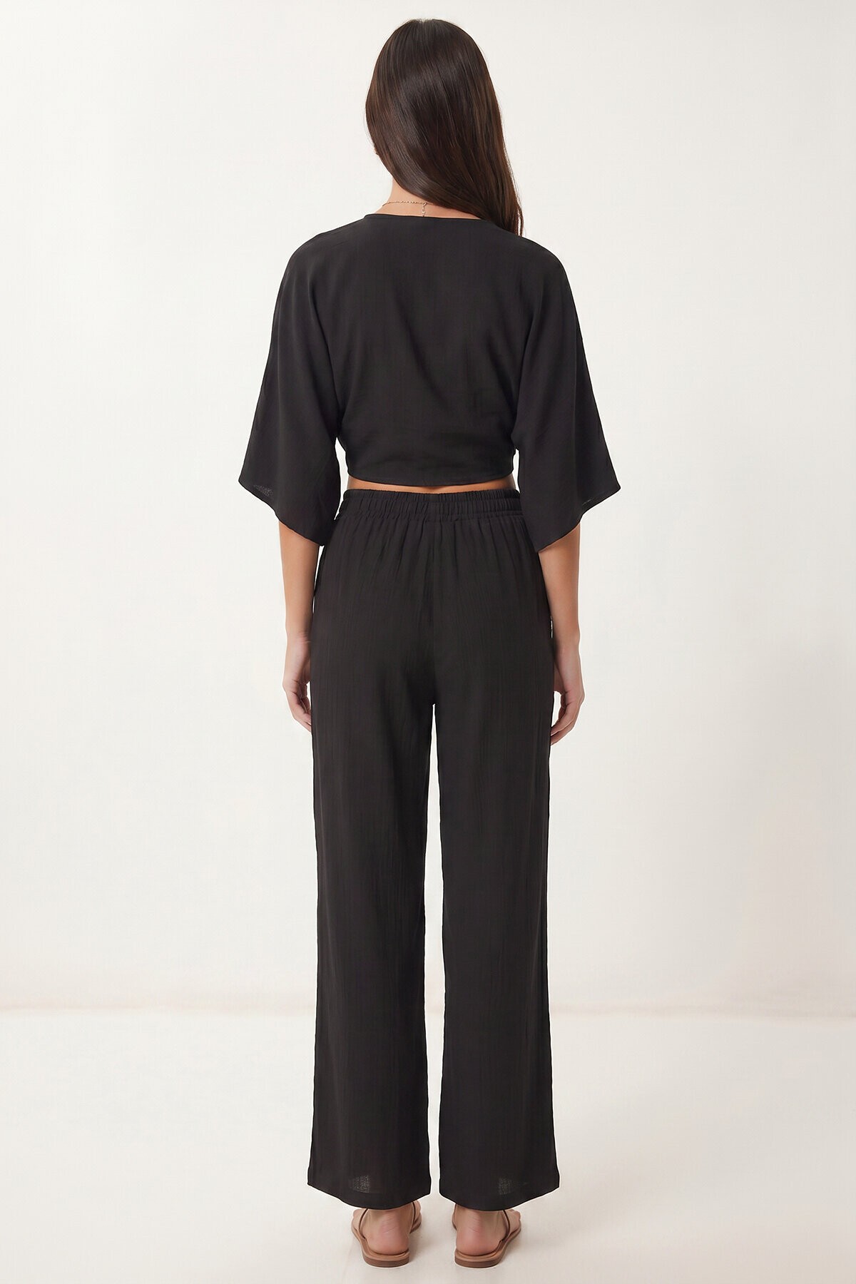 Bağlamalı Alt-Üst Ayrobin Takım SİYAH LFW0028