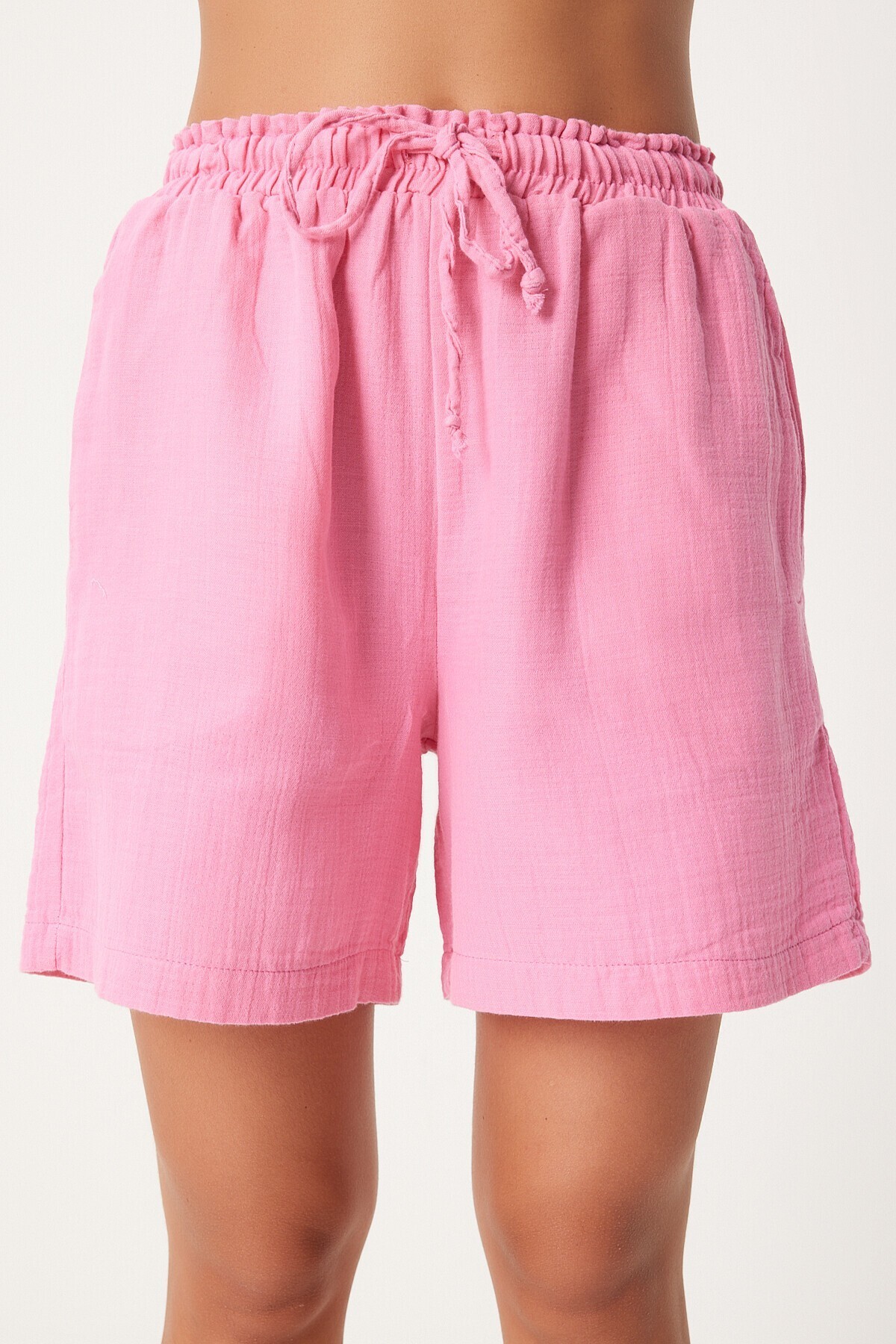 Cepli Müslin Şort PEMBE LMX0011