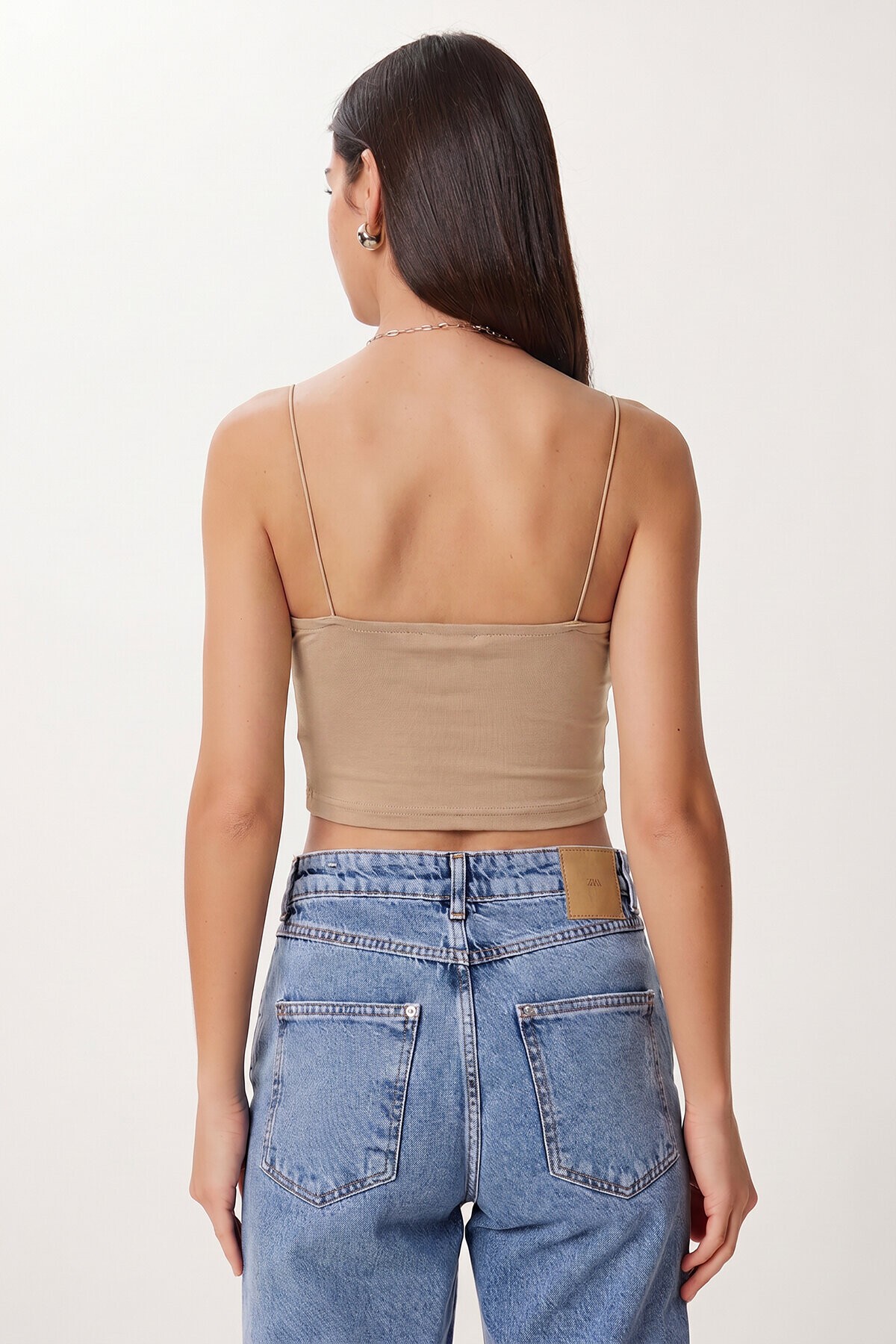 İp Askılı 2li Paket Örme Büstiyer BEYAZ BEJ LDI0001