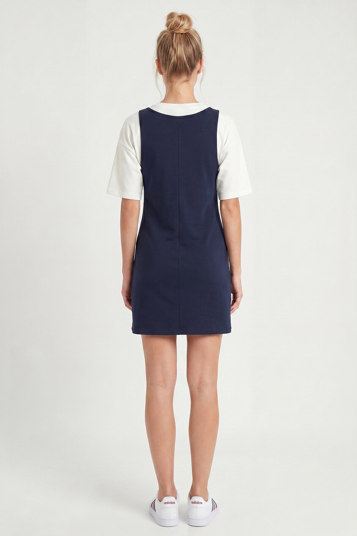 Mini T-shirt Elbise İkili Modal Takım LACİVERT LNT0040