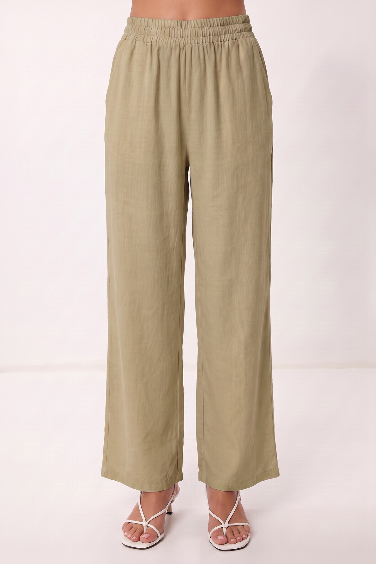 Modal Bluz Pantolon Takım ZEYTİN YEŞİLİ LMC0059