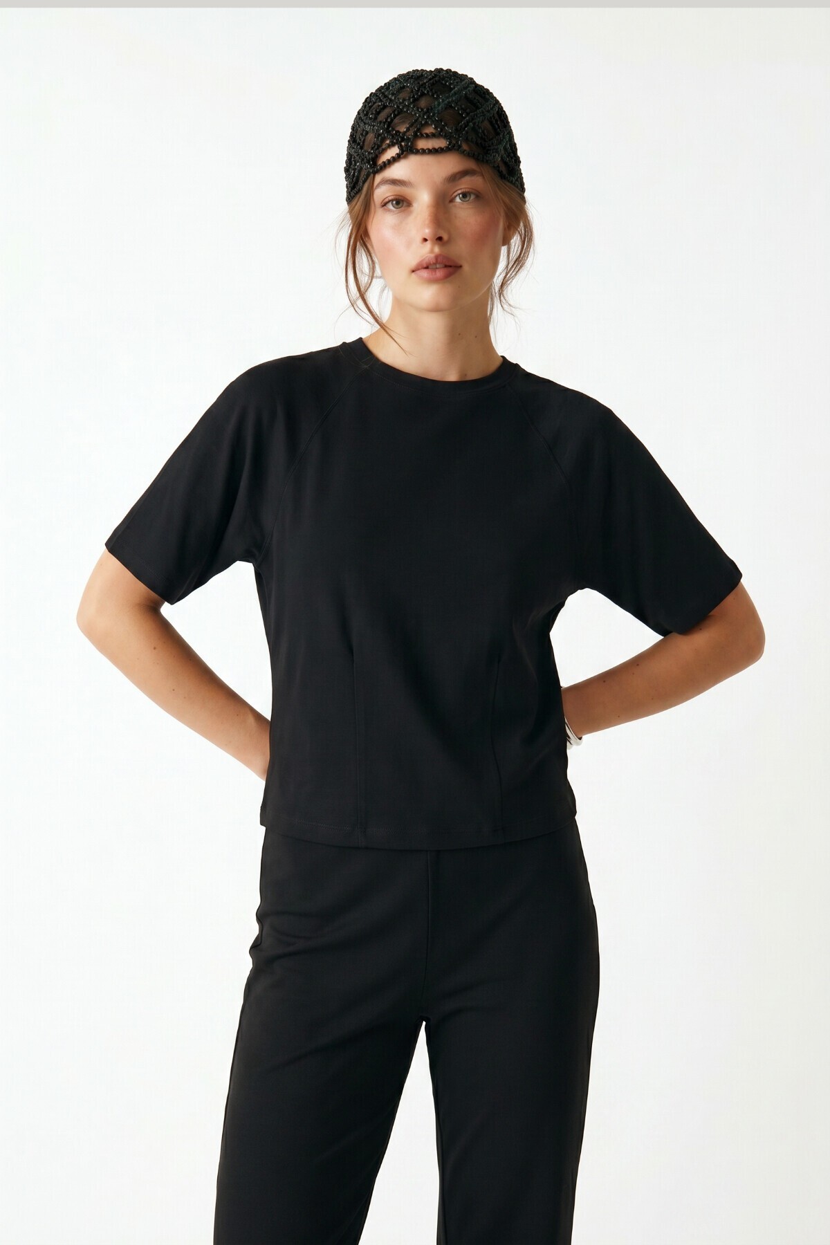 Modal T-shirt Pantolon Takım ANTRASİT LUB0385