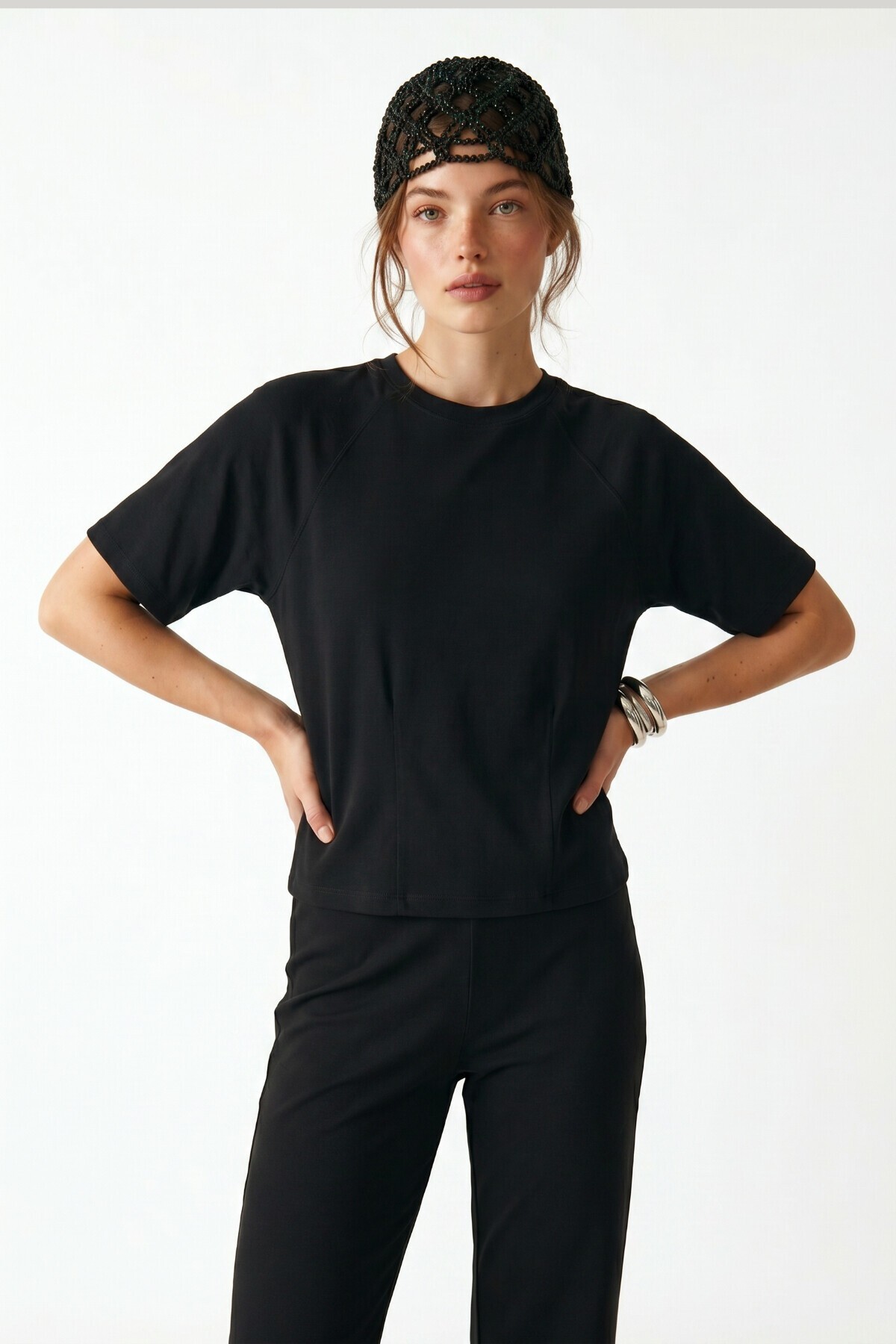 Modal T-shirt Pantolon Takım ANTRASİT LUB0385