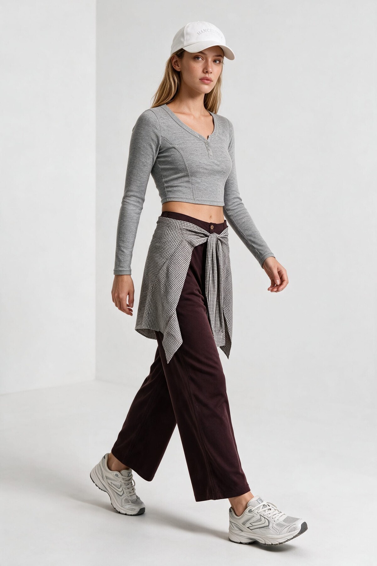Gömlek Bağlama Detaylı Tencel Pantolon MÜRDÜM LBY0074