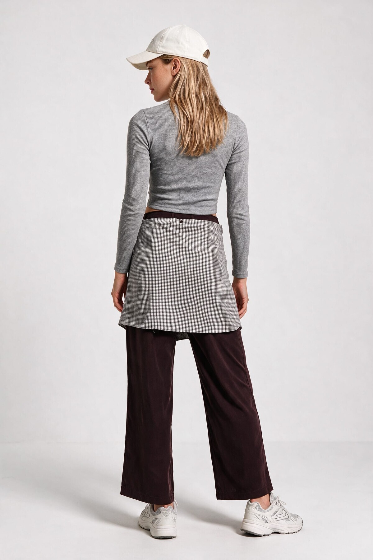 Gömlek Bağlama Detaylı Tencel Pantolon MÜRDÜM LBY0074