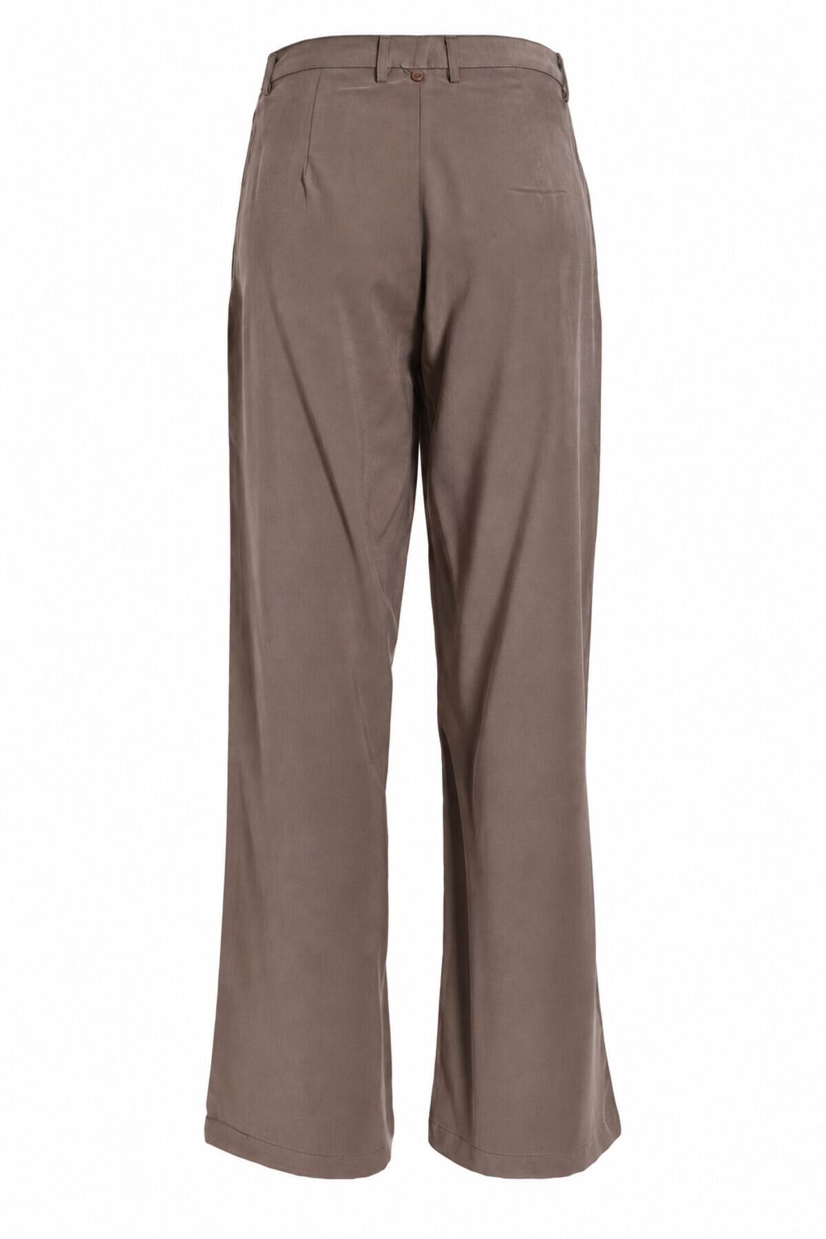 Gömlek Bağlama Detaylı Tencel Pantolon SÜTLÜ KAHVE LBY0074