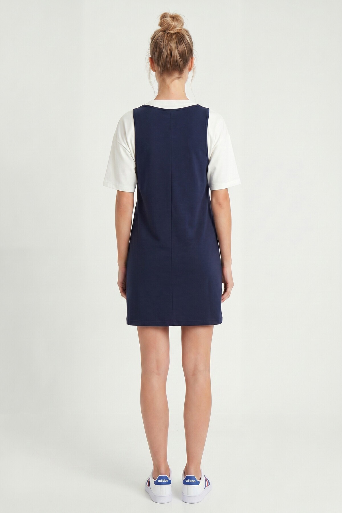 Mini T-shirt Elbise İkili Modal Takım LACİVERT LNT0040