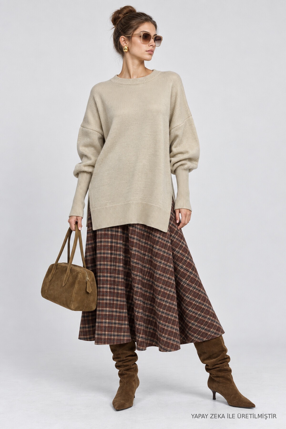 Oversize Basic Triko Kazak TAŞ LKİ0072
