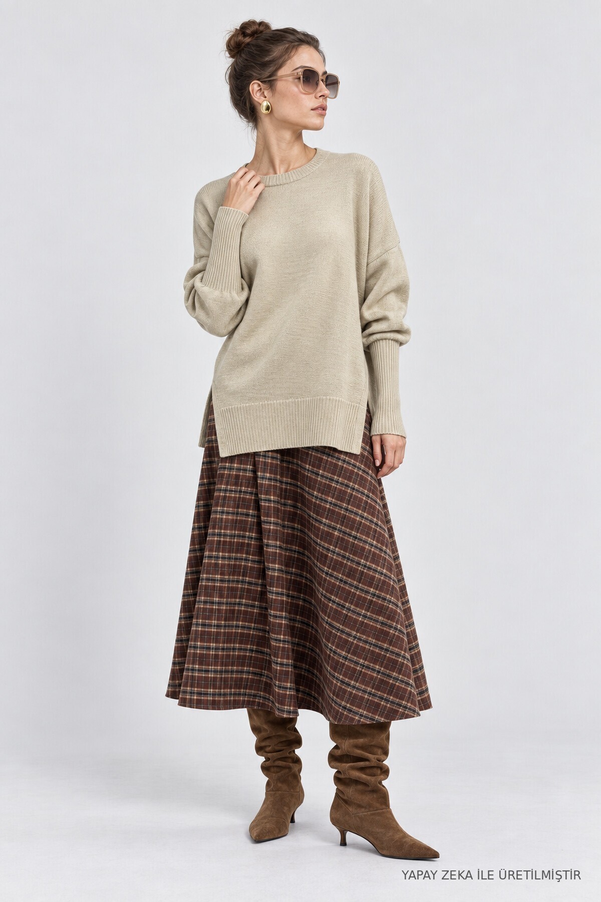 Oversize Basic Triko Kazak TAŞ LKİ0072