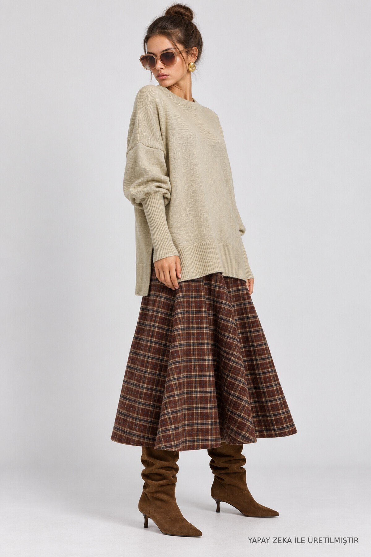 Oversize Basic Triko Kazak TAŞ LKİ0072