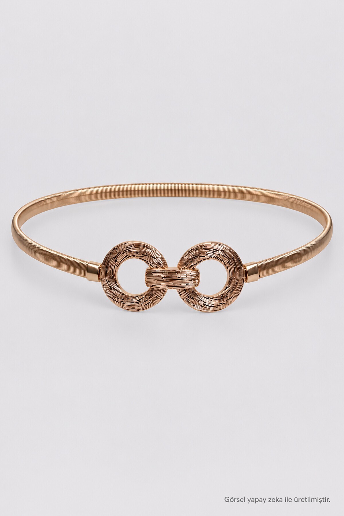 Tokalı Yaylı Esnek Kemer GOLD LKM0019