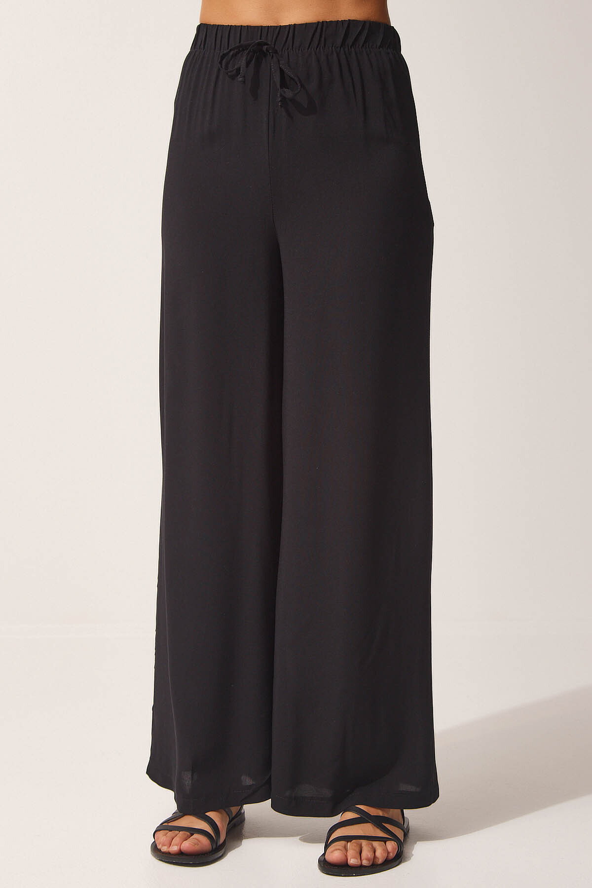 PAMUKLU VİSKON PALAZZO PANTOLON