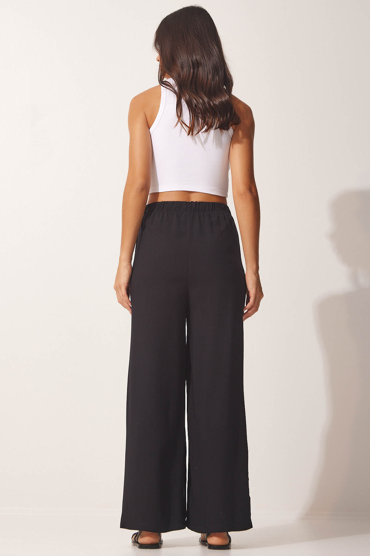 PAMUKLU VİSKON PALAZZO PANTOLON