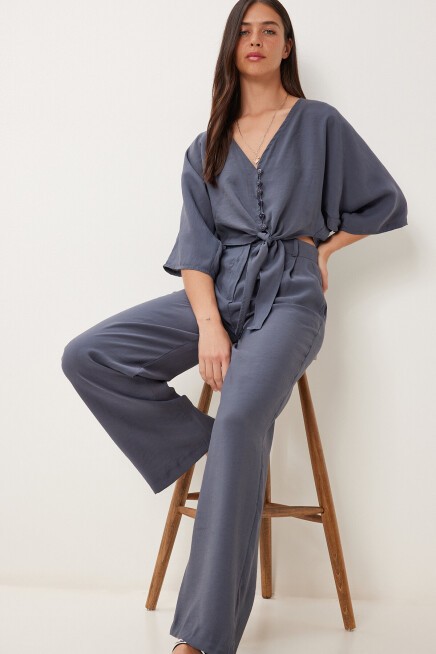Modal Bluz Pantolon Takım ANTRASİT HBV0008