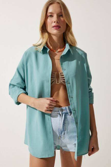 OVERSIZE UZUN BASIC GÖMLEK