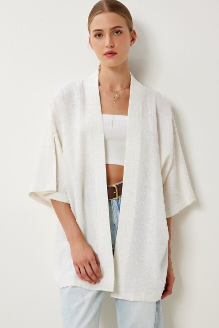 Dokulu Dokuma Kimono KEMİK LBV0074