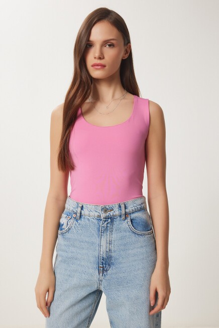 Kolsuz Sandy Bluz PEMBE LAN0029
