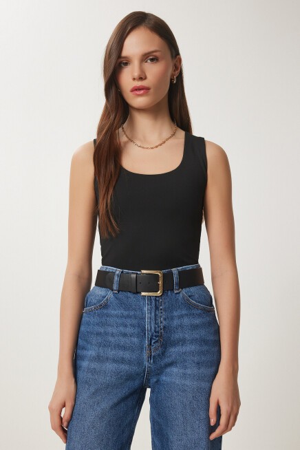 Kolsuz Sandy Bluz SİYAH LAN0029