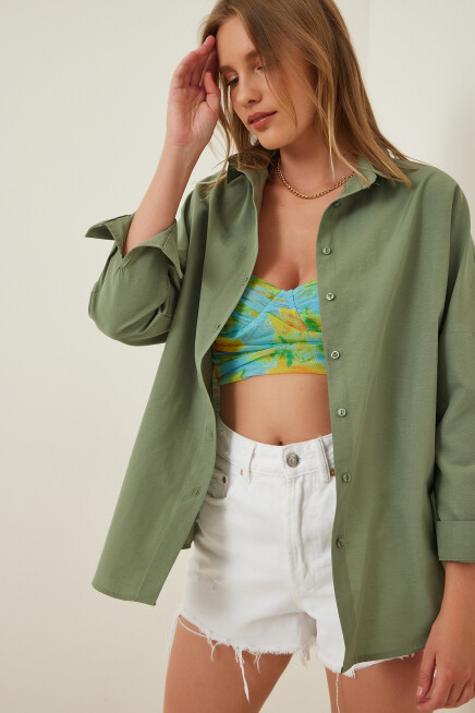 OVERSIZE UZUN BASIC GÖMLEK