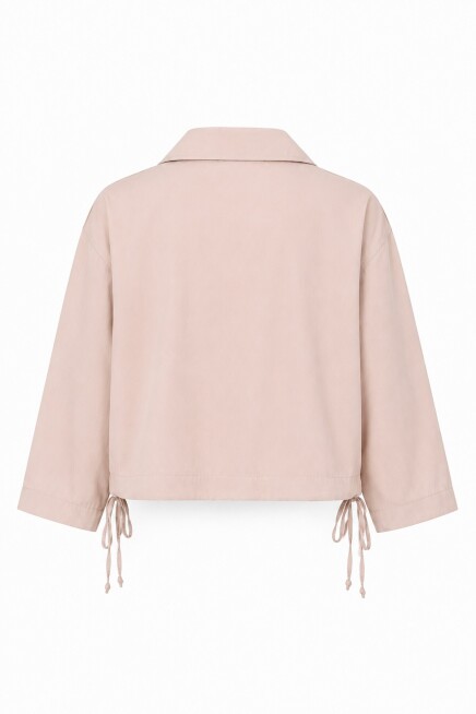 Kısa Poplin Trençkot BEJ LBY0069